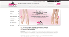 Desktop Screenshot of nydancewear.com