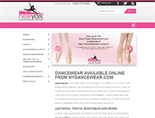 Tablet Screenshot of nydancewear.com